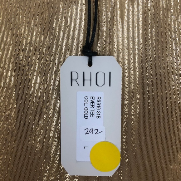 RHOI gold shimmer loose fit blouse - Picture 7 of 7